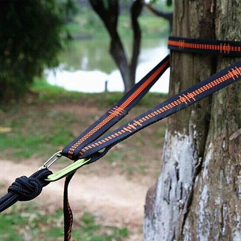 Outdoor Camping Hammock - 2pcs Hammock Straps Special Reinforced Polyester