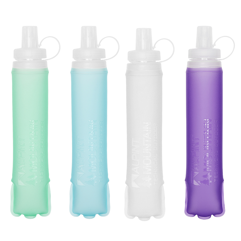 Collapsible Water Bottle - 500ml Foldable Leak-Proof Soft Collapsible Water