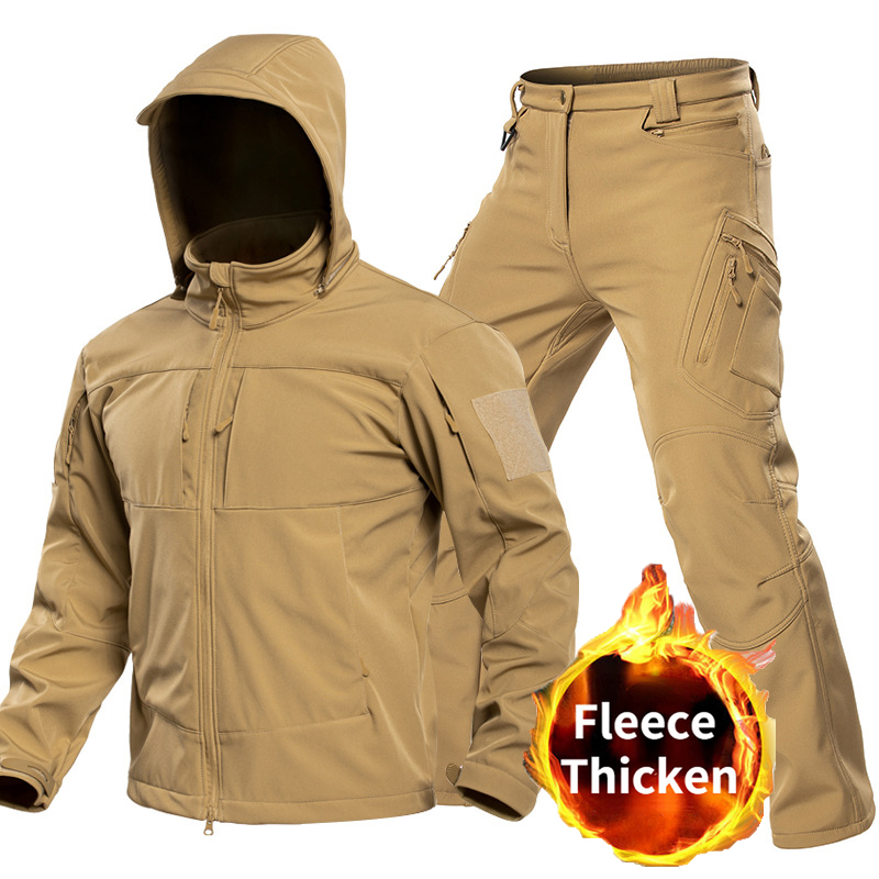 Outdoor Camping Outfit - Outdoor Tactical Softshell Suit for Men