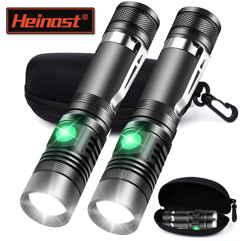 Outdoor Camping Accessories - Rechargeable T6 Handheld Flashlight Use 18650