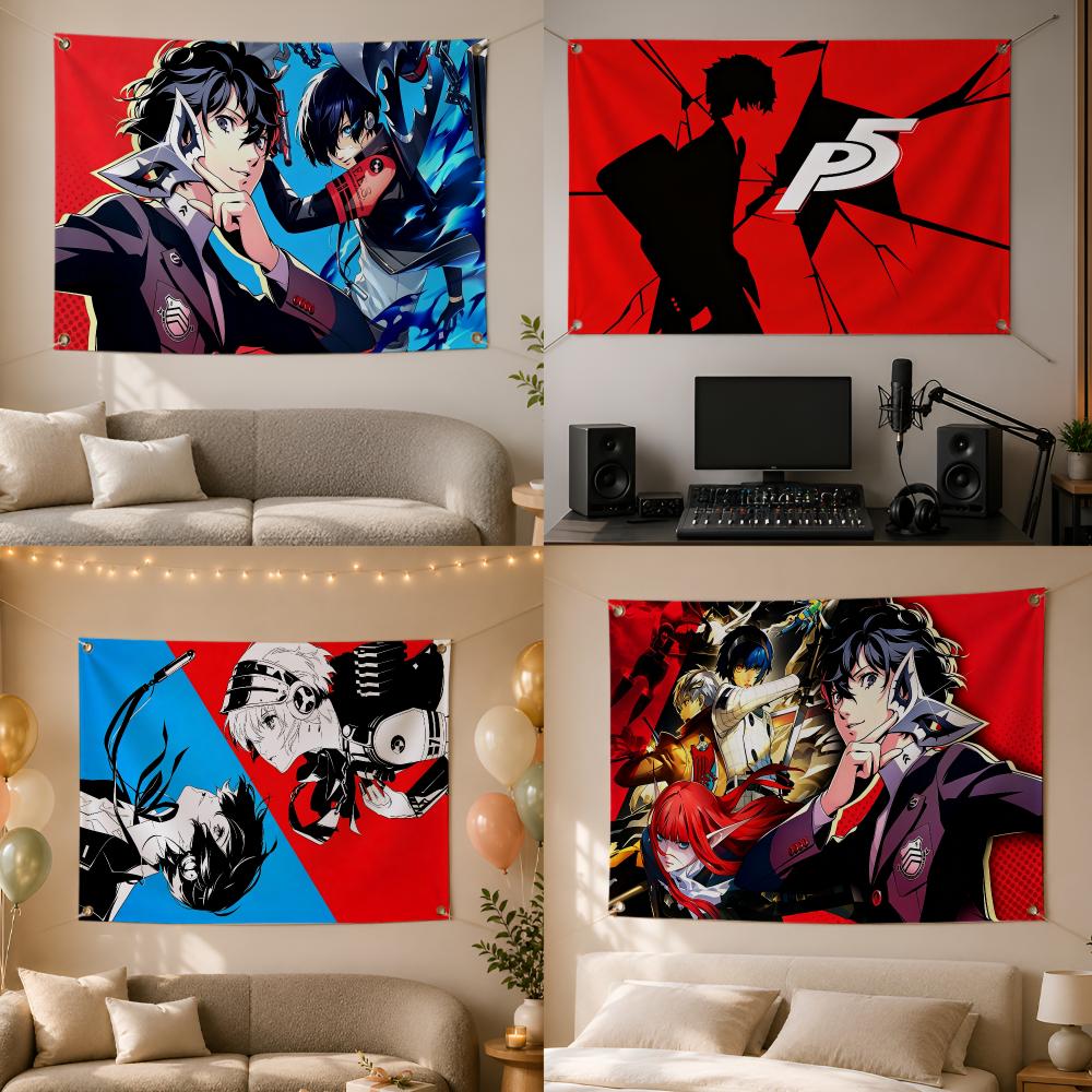 Outdoor Camping Rpg - Game Japanese RPG Series Persona Flags