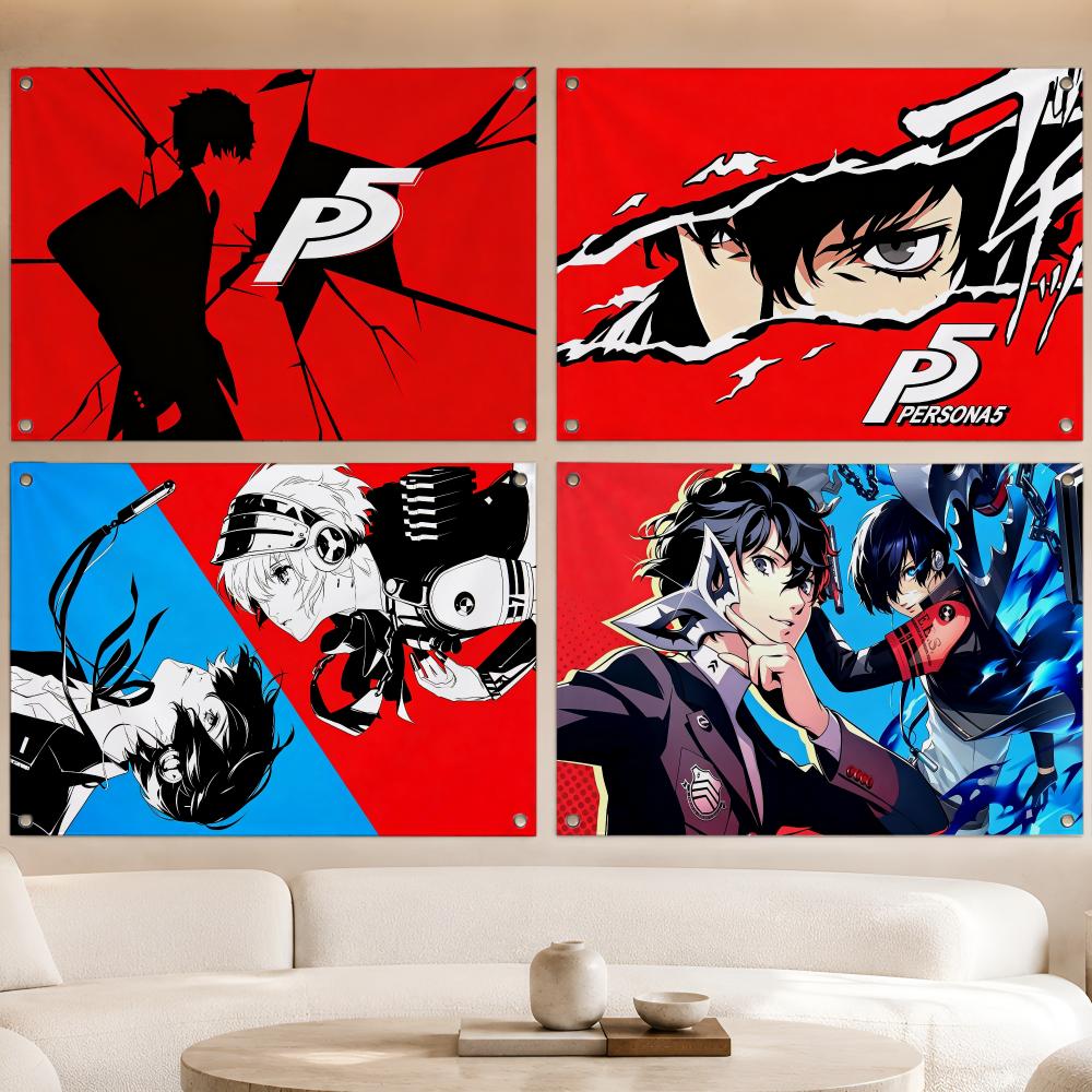Outdoor Camping Rpg - Game Japanese RPG Series Persona Flags