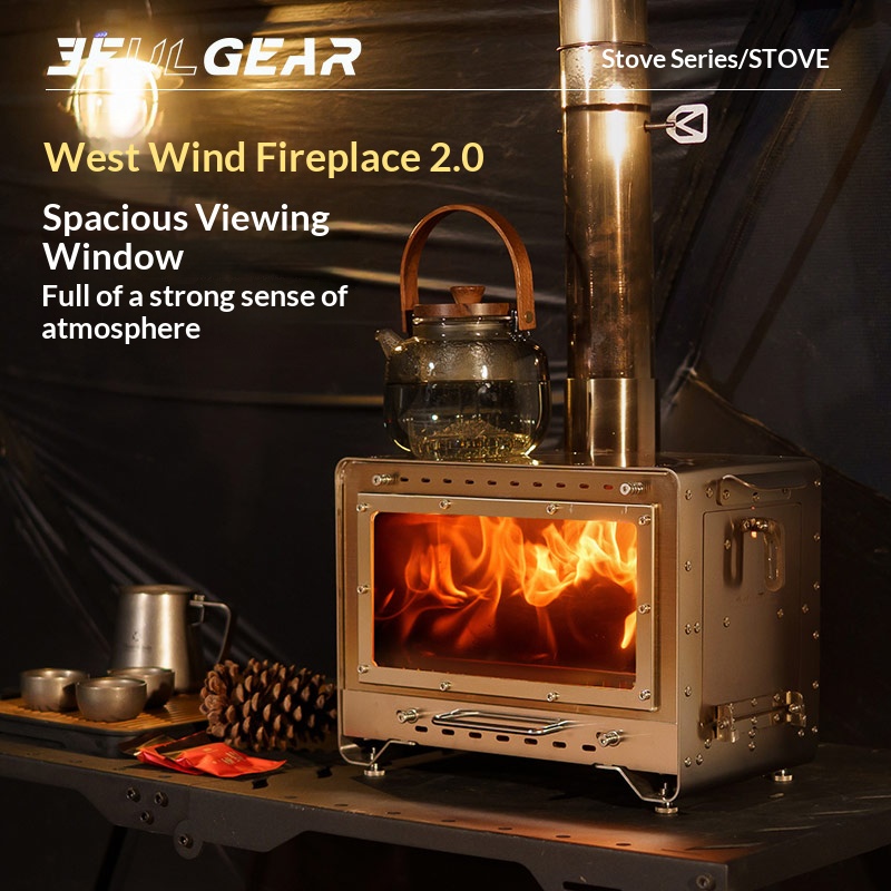 Outdoor Camping Oven - 3F UL GEAR Stainless Steel Fireplace