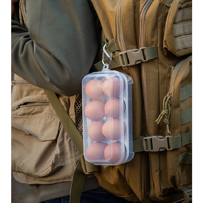 Outdoor Camping Storage Box - Portable Travel Shatterproof Egg Box -