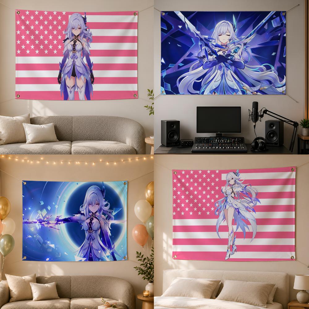 Outdoor Camping Rpg - Game Fantasy RPG Genshin Impact Flags