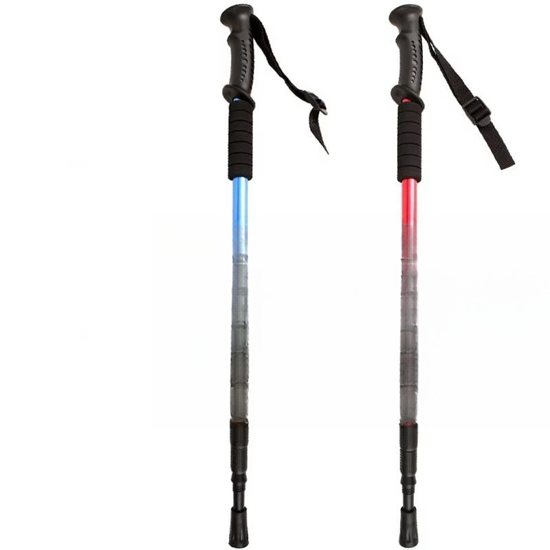 Trekking Poles - Packaging Hiking Poles Aluminum Alloy Telescopic
