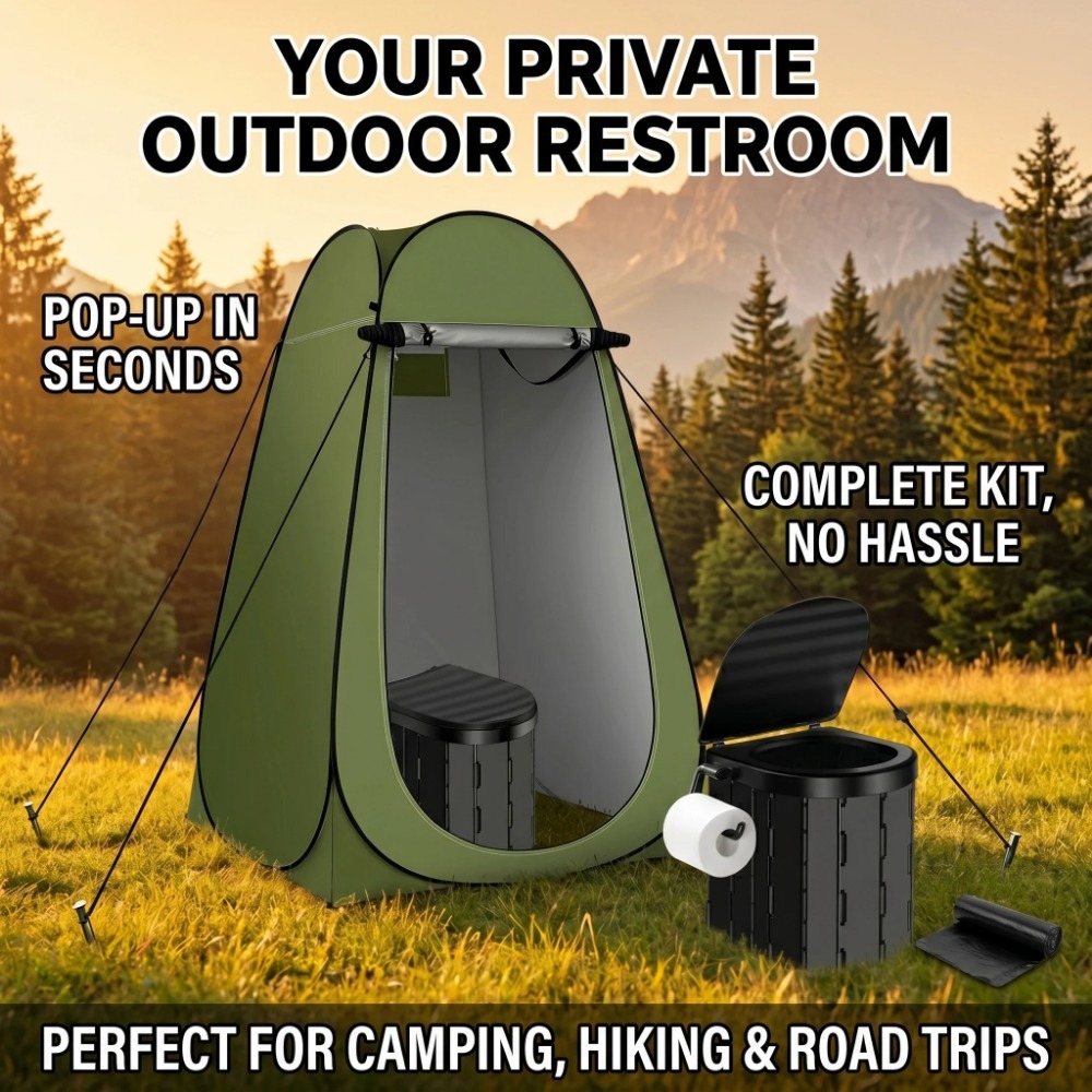 Portable Camping Folding Priva - đánh giá và giá Outdoor Camping Toilet Tent