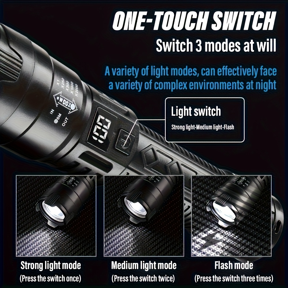 High Strong Power Led Flashlig - đánh giá và giá Outdoor Camping Lampe