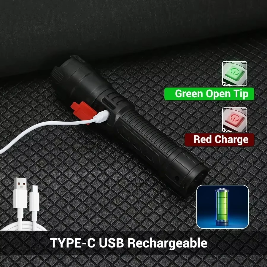 High Strong Power Led Flashlig - đánh giá và giá Outdoor Camping Lampe