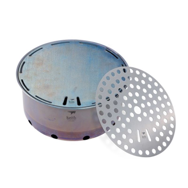 Keith New Pure Titanium Frying - đánh giá và giá Outdoor Camping Oven