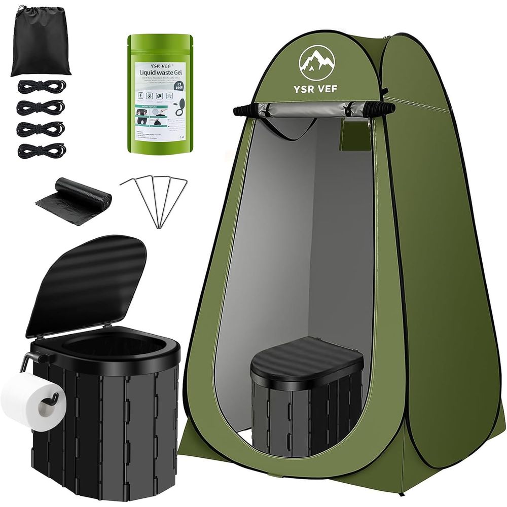 Portable Toilet Kit, Camping T - đánh giá và giá Outdoor Camping Toilet Tent