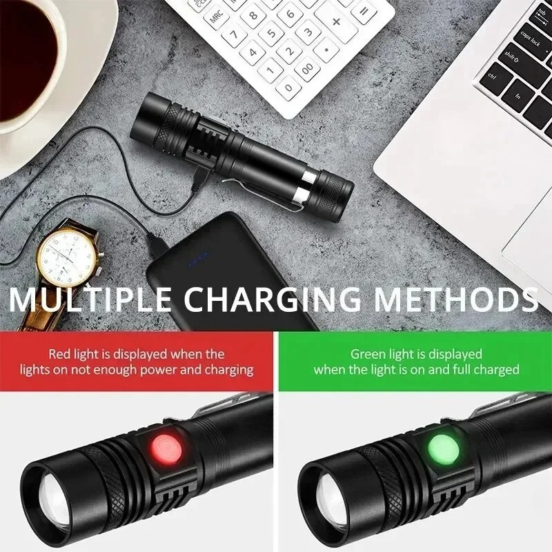 Rechargeable T6 Handheld Flash - đánh giá và giá Outdoor Camping Accessories