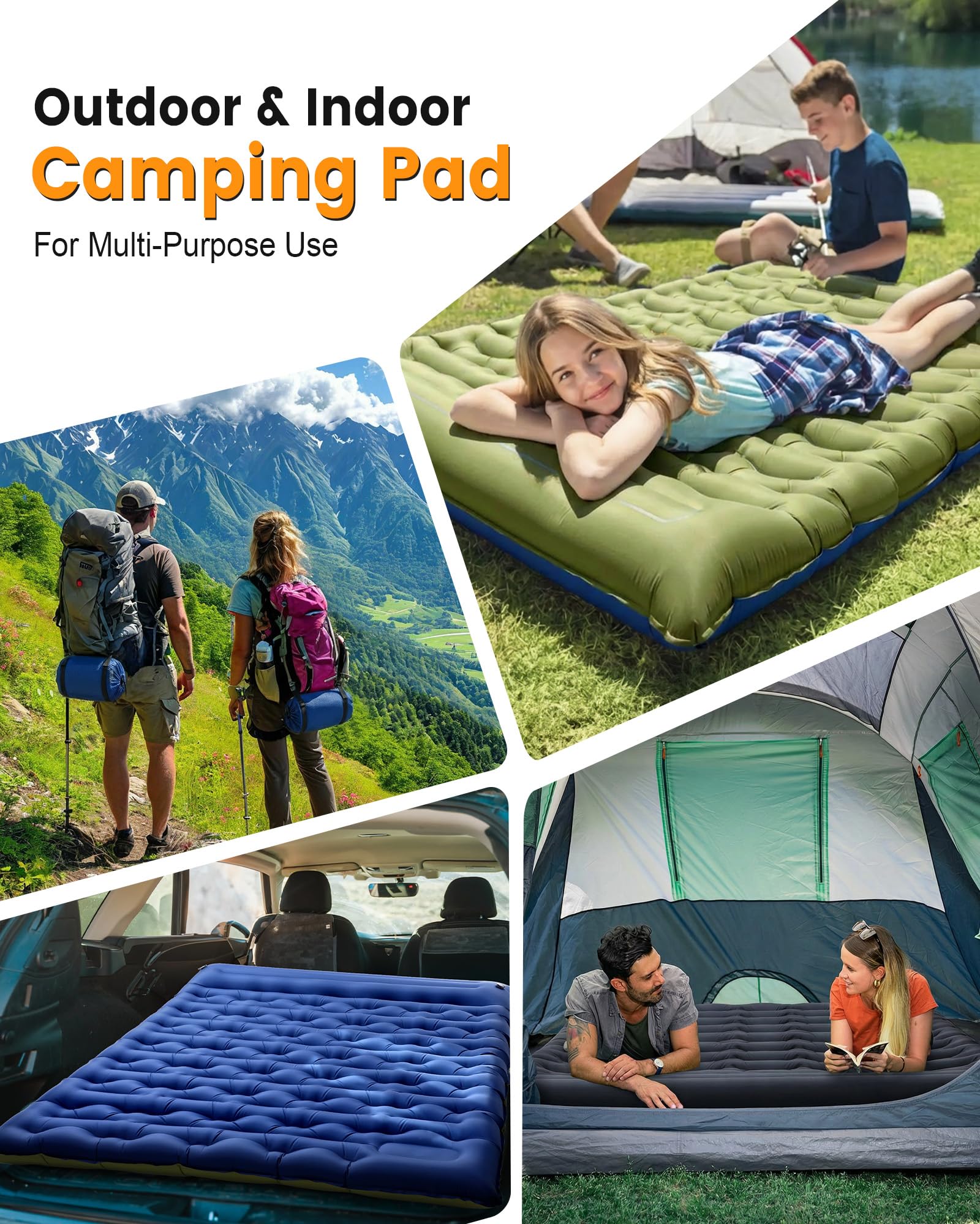 Thick Inflatable Camping Sleep - đánh giá và giá Inflatable Mattress