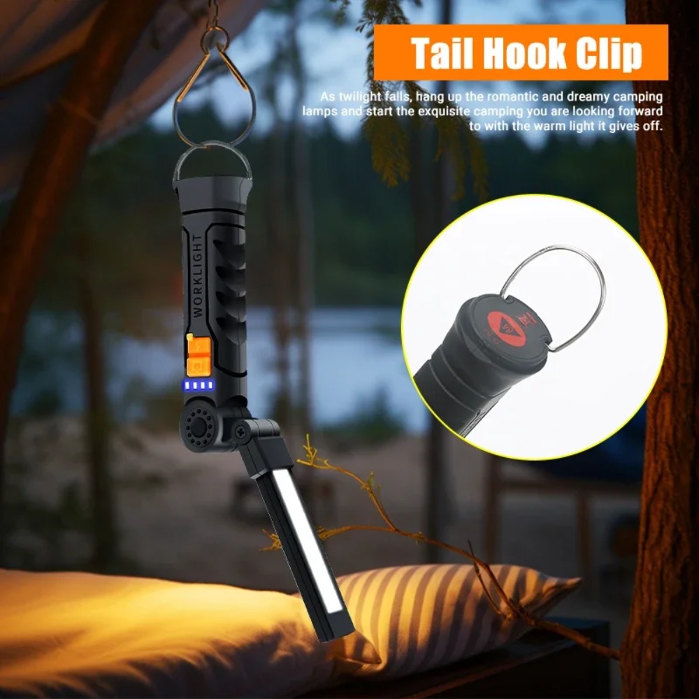 Portable COB LED Flashlight US - đánh giá và giá Outdoor Camping Lampe