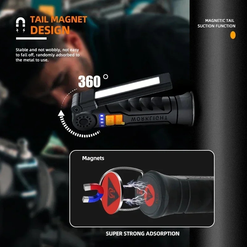 Portable COB LED Flashlight US - đánh giá và giá Outdoor Camping Lampe