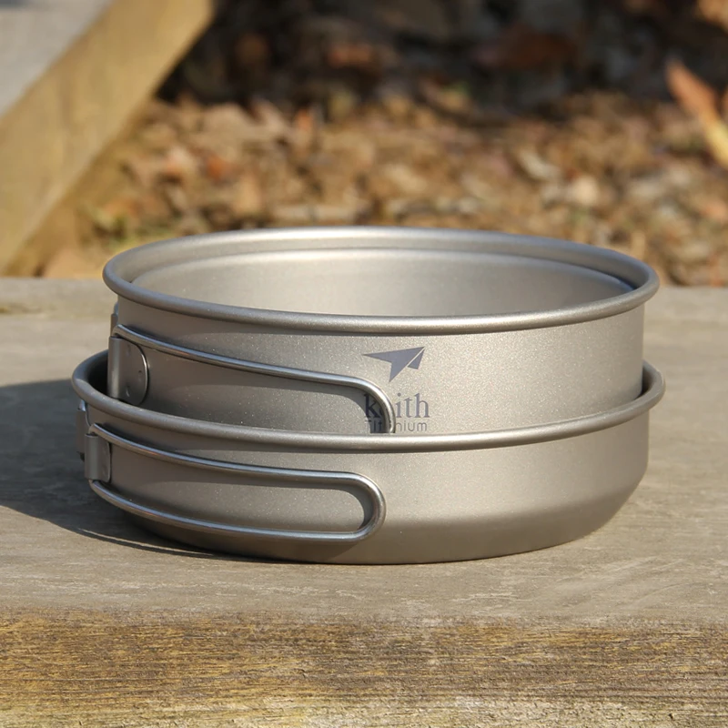 Keith 3PCS Titanium Cookware P - đánh giá và giá Outdoor Camping Outfit