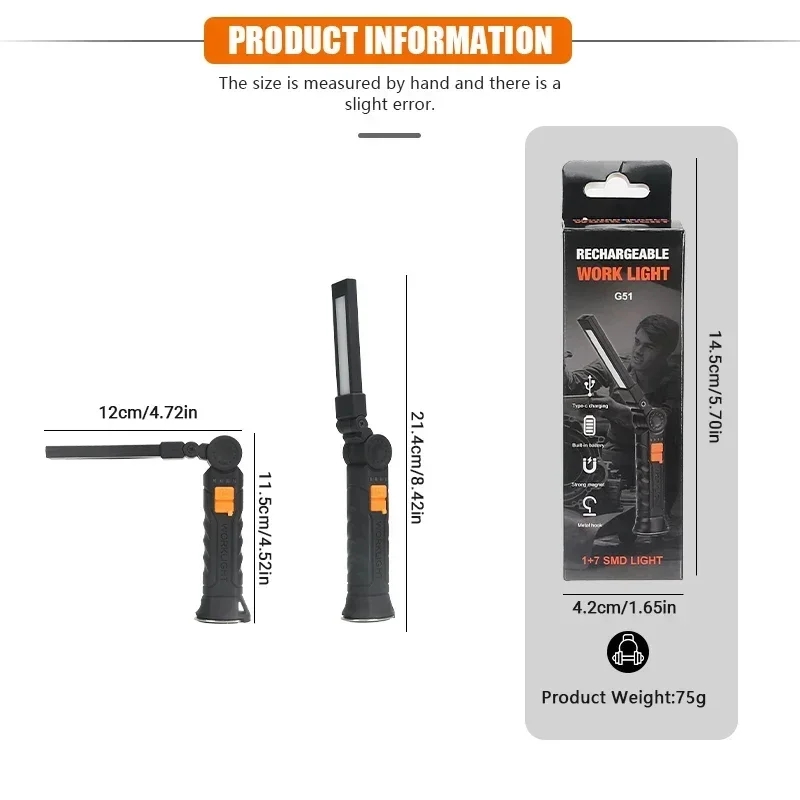Portable COB LED Flashlight Re - đánh giá và giá Outdoor Camping Lampe