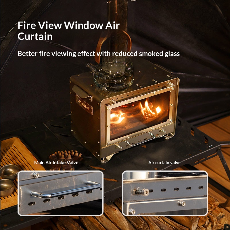 3F UL GEAR Stainless Steel Fir - đánh giá và giá Outdoor Camping Oven