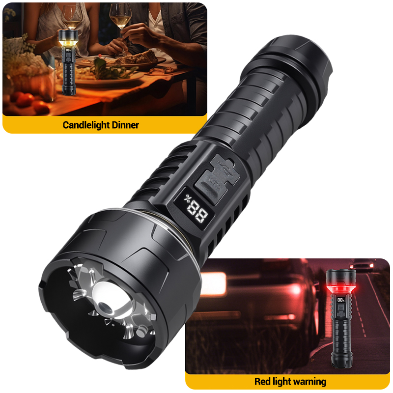 COB LED Flashlight Rechargeabl - đánh giá và giá Outdoor Camping Lampe