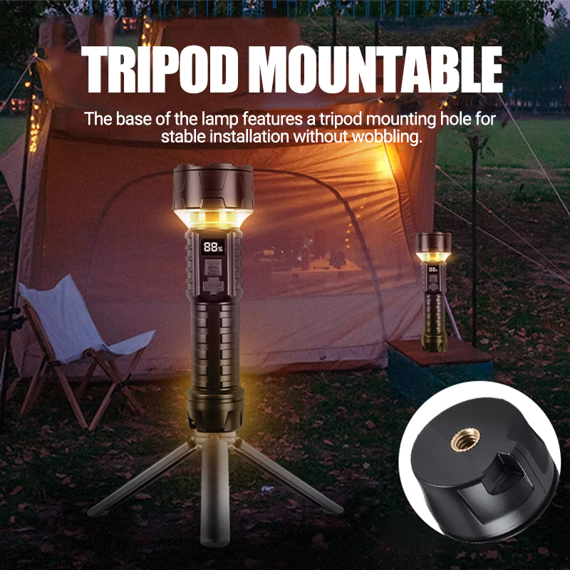 COB LED Flashlight Rechargeabl - đánh giá và giá Outdoor Camping Lampe
