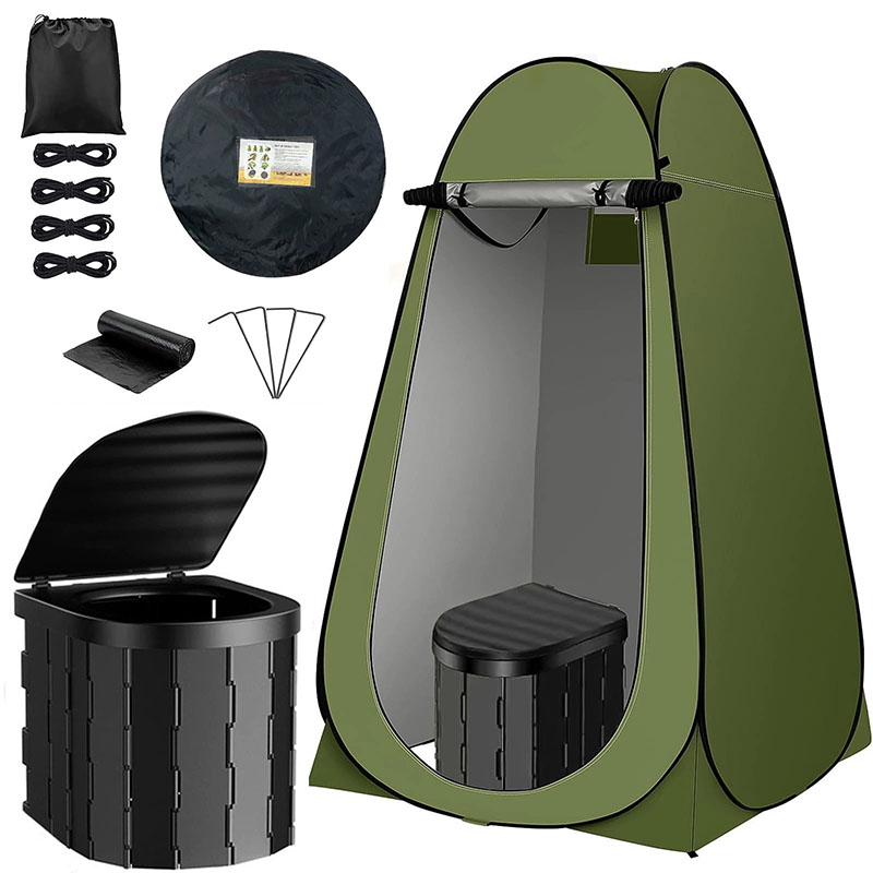 ‌Portable Pop-Up Toilet Tent P - đánh giá và giá Outdoor Camping Toilet Tent
