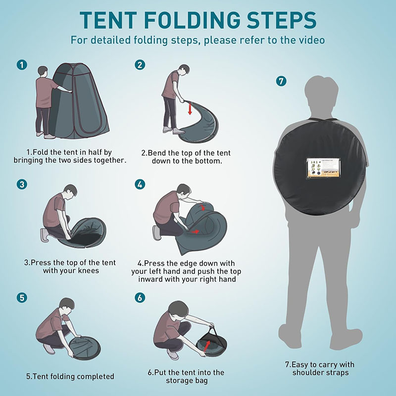 ‌Portable Pop-Up Toilet Tent P - đánh giá và giá Outdoor Camping Toilet Tent