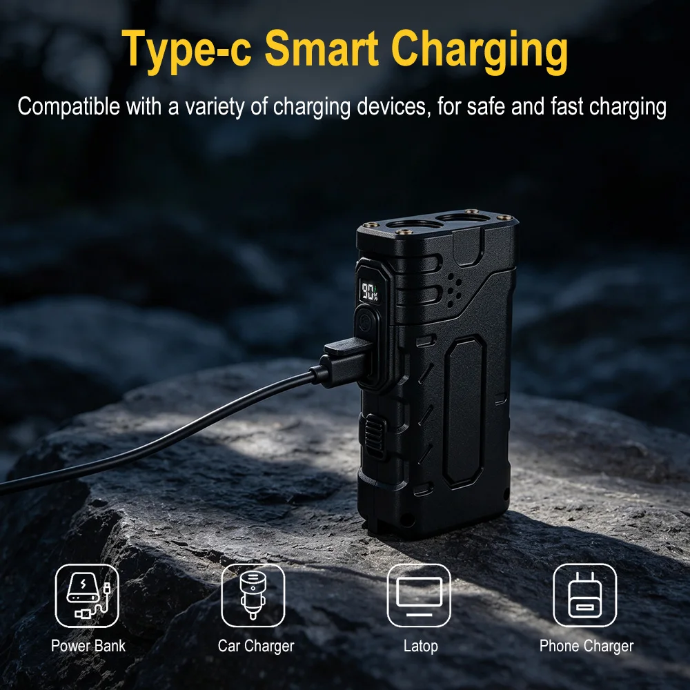 BORUIiT Hand Crank EDC LED Fla - đánh giá và giá Outdoor Camping Accessories