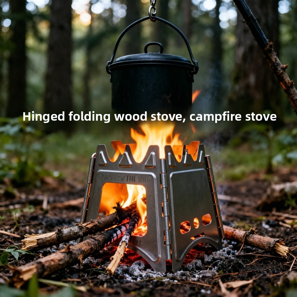 TiForge Compact Folding Titani - đánh giá và giá Outdoor Camping Stove Wood
