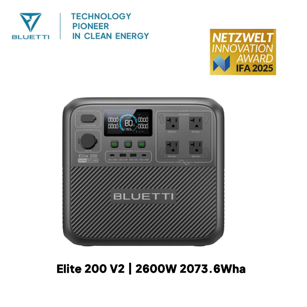 【Renew】BLUETTI Elite 200 V2 Po - đánh giá và giá Outdoor Camping Oven