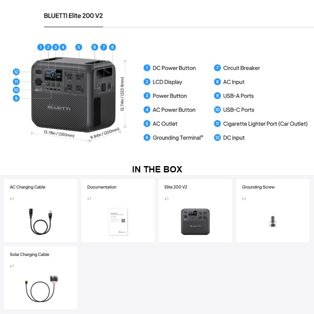 【Renew】BLUETTI Elite 200 V2 Po - đánh giá và giá Outdoor Camping Oven