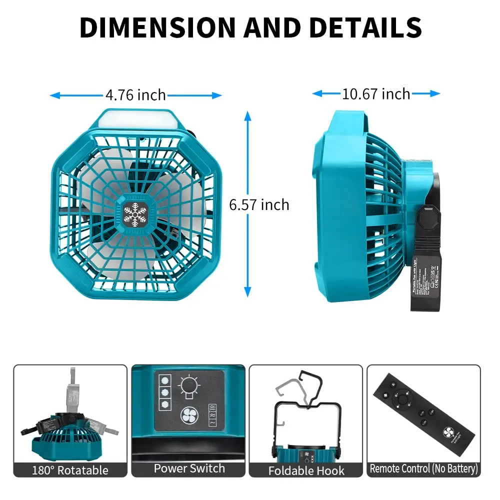Portable Outdoor Fan for Bosch - đánh giá và giá Outdoor Camping Outfit