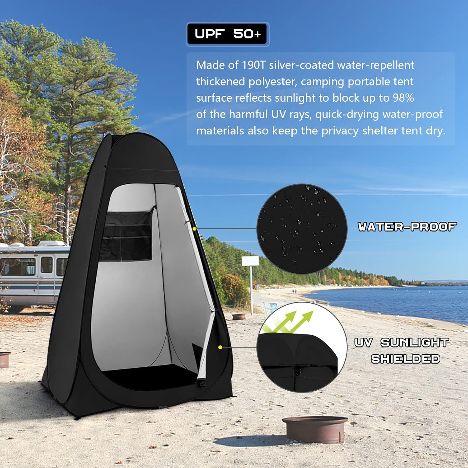Pop Privacy Portable Outdoor T - đánh giá và giá Outdoor Camping Toilet Tent