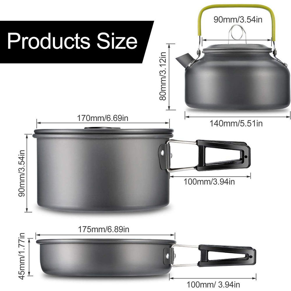 Outdoor Camping Cookware Set M - đánh giá và giá Outdoor Camping Outfit