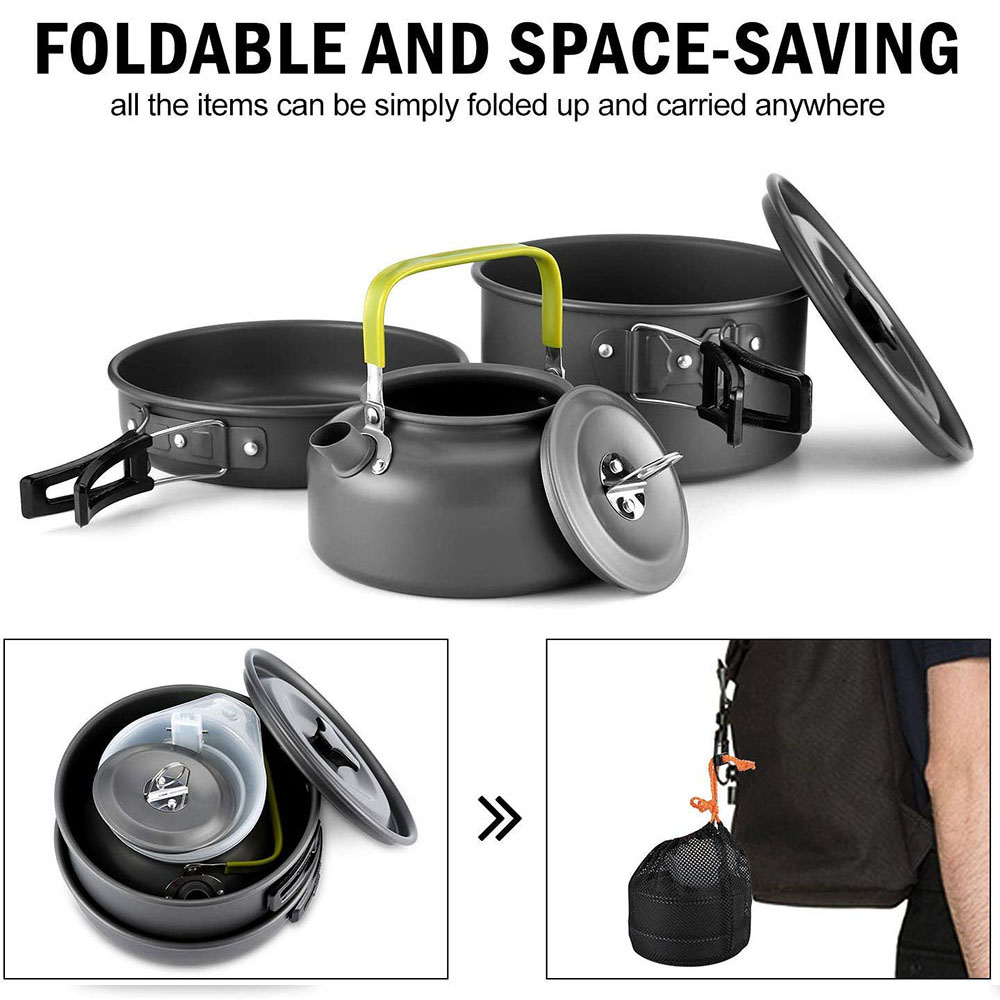 Outdoor Camping Cookware Set M - đánh giá và giá Outdoor Camping Outfit