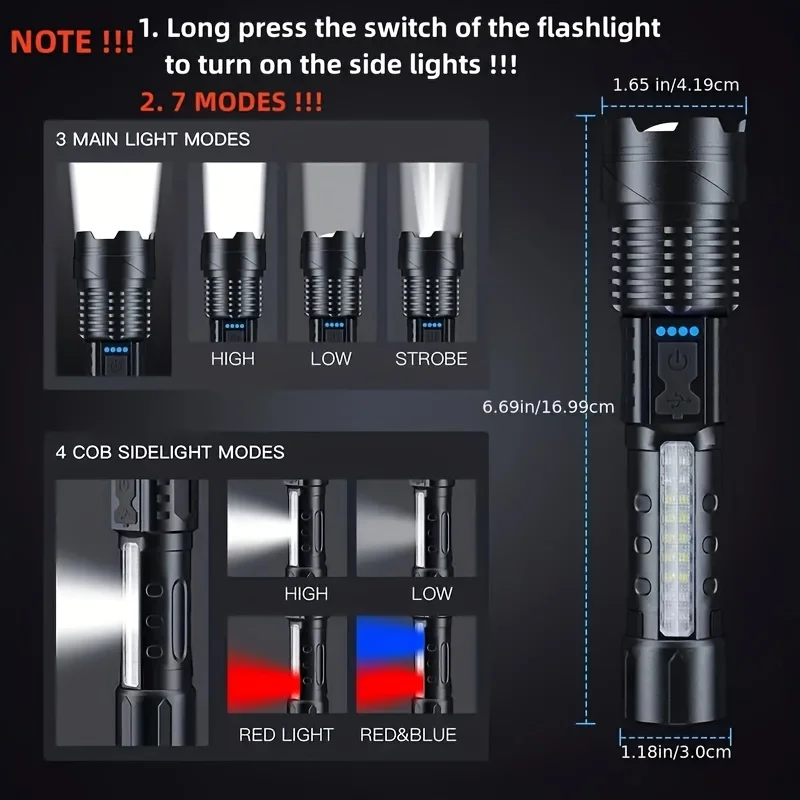 Powerful LED Flashlight Batter - đánh giá và giá Outdoor Camping Lampe