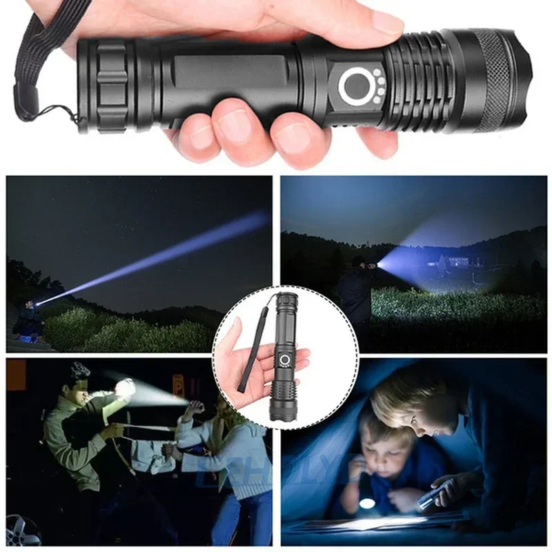High Power XHP70 Led Flashligh - đánh giá và giá Outdoor Camping Lampe